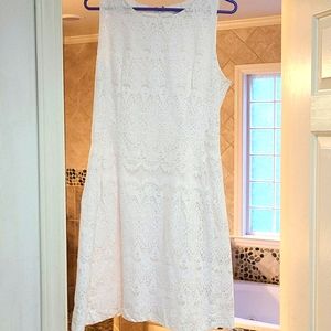 Womens lace white dress